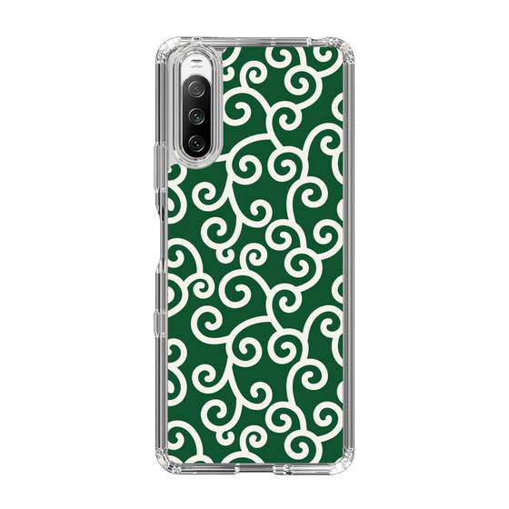 スリムプロテクションケース［ 唐草模様 - Green ］