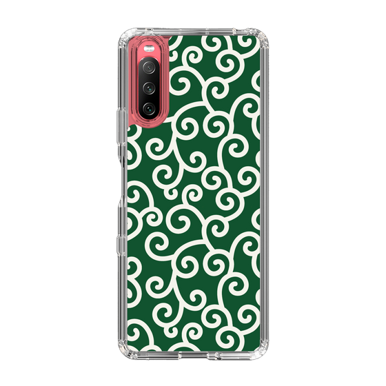 スリムプロテクションケース［ 唐草模様 - Green ］