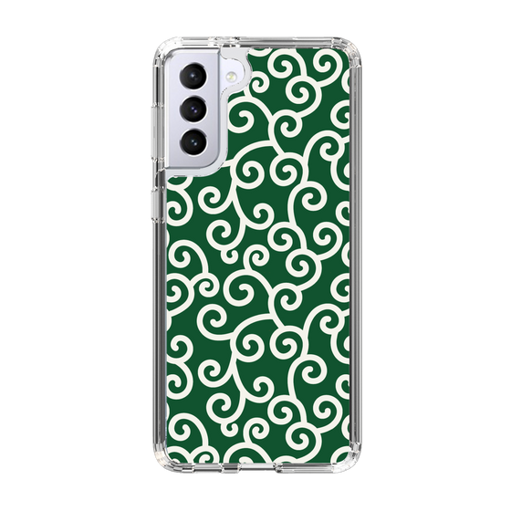 スリムプロテクションケース［ 唐草模様 - Green ］
