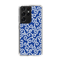 スリムプロテクションケース［ 唐草模様 - Blue ］