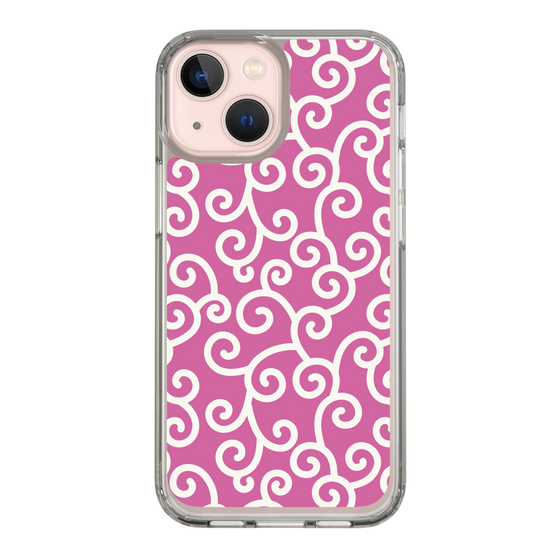 スリムプロテクションケース［ 唐草模様 - Pink ］