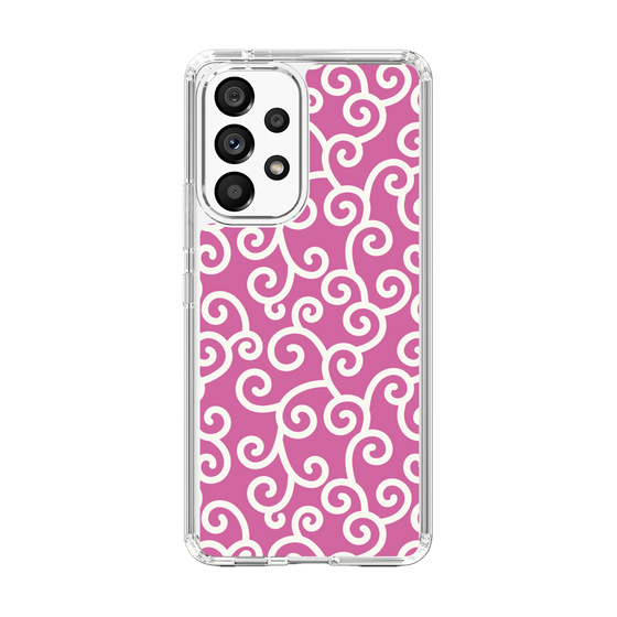 スリムプロテクションケース［ 唐草模様 - Pink ］