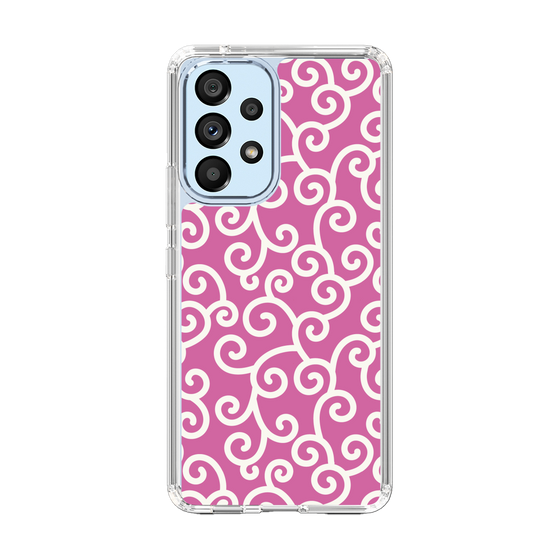 スリムプロテクションケース［ 唐草模様 - Pink ］