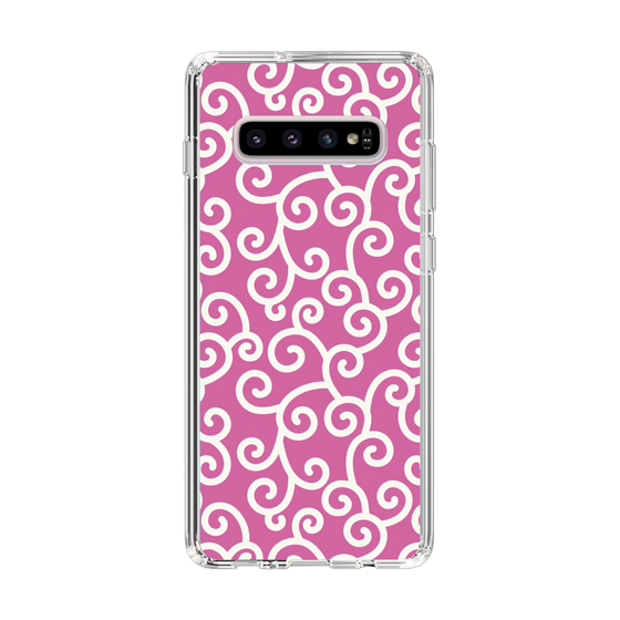 スリムプロテクションケース［ 唐草模様 - Pink ］
