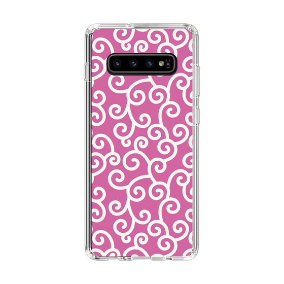 スリムプロテクションケース［ 唐草模様 - Pink ］