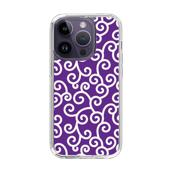 スリムプロテクションケース［ 唐草模様 - Purple ］