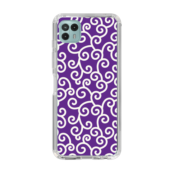 スリムプロテクションケース［ 唐草模様 - Purple ］