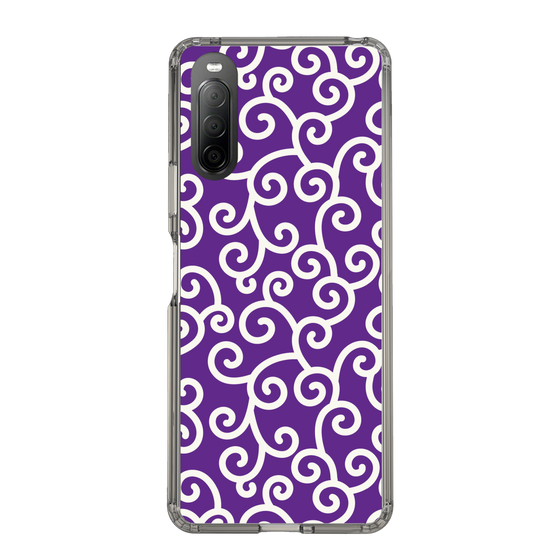 スリムプロテクションケース［ 唐草模様 - Purple ］