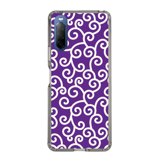 スリムプロテクションケース［ 唐草模様 - Purple ］