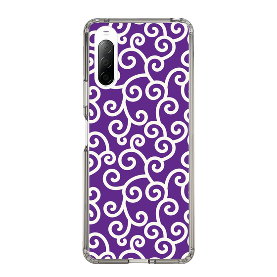 スリムプロテクションケース［ 唐草模様 - Purple ］