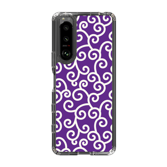 スリムプロテクションケース［ 唐草模様 - Purple ］