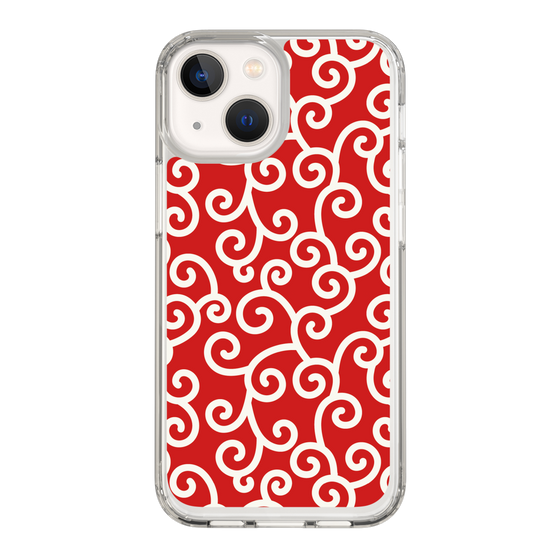 スリムプロテクションケース［ 唐草模様 - Red ］