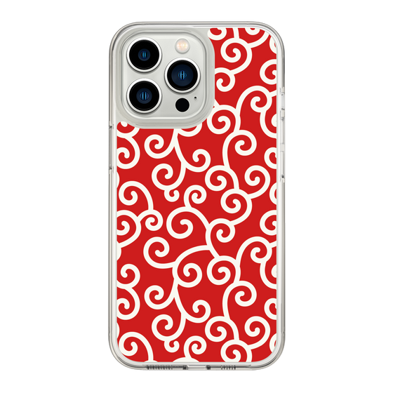 スリムプロテクションケース［ 唐草模様 - Red ］