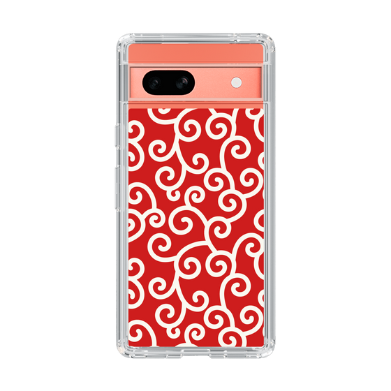 スリムプロテクションケース［ 唐草模様 - Red ］