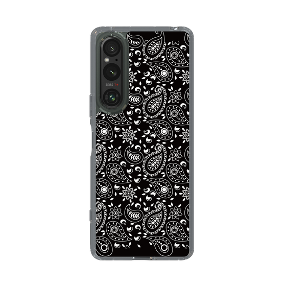 スリムプロテクションケース［ ペイズリー - Black ］