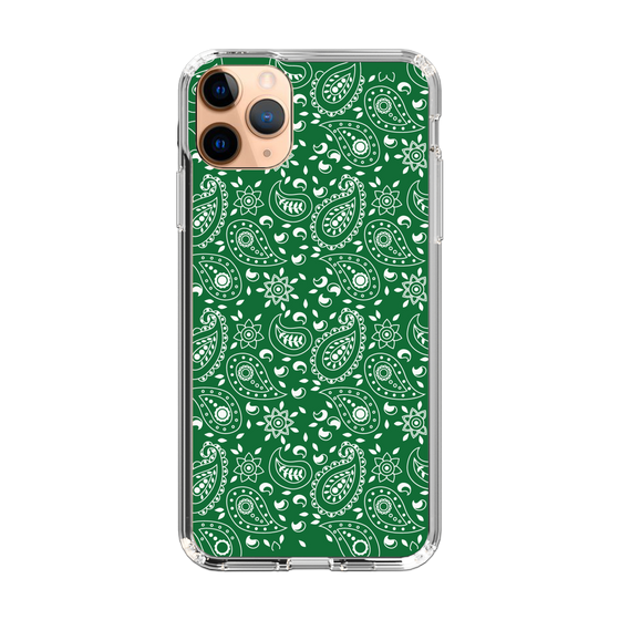 スリムプロテクションケース［ ペイズリー - Green ］