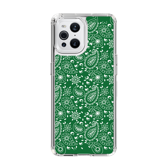 スリムプロテクションケース［ ペイズリー - Green ］
