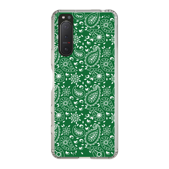 スリムプロテクションケース［ ペイズリー - Green ］