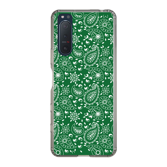 スリムプロテクションケース［ ペイズリー - Green ］