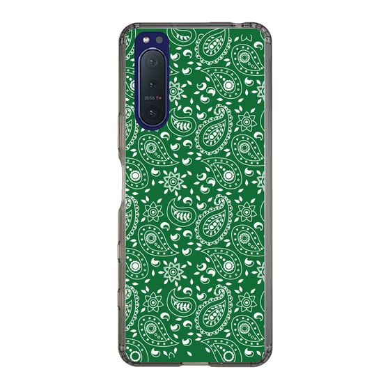 スリムプロテクションケース［ ペイズリー - Green ］