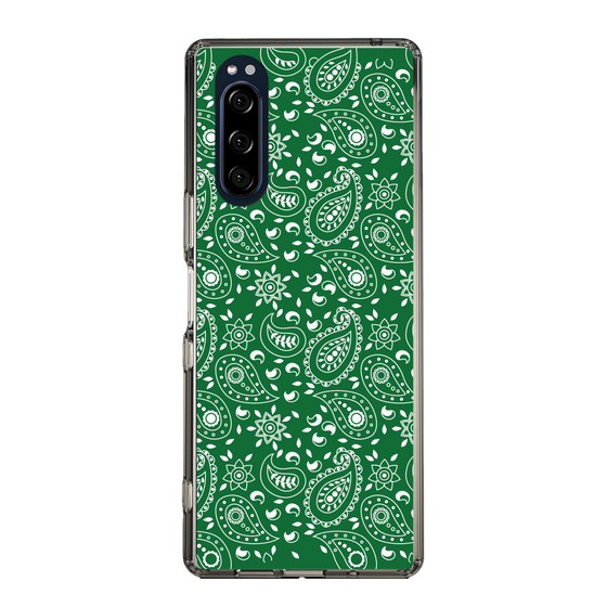 スリムプロテクションケース［ ペイズリー - Green ］