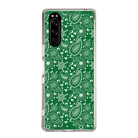 スリムプロテクションケース［ ペイズリー - Green ］