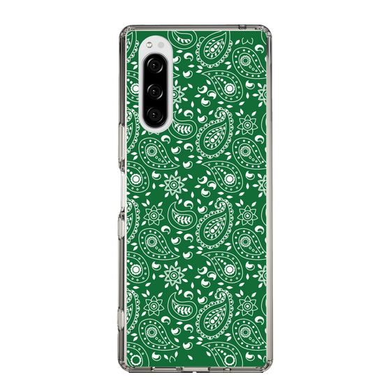 スリムプロテクションケース［ ペイズリー - Green ］