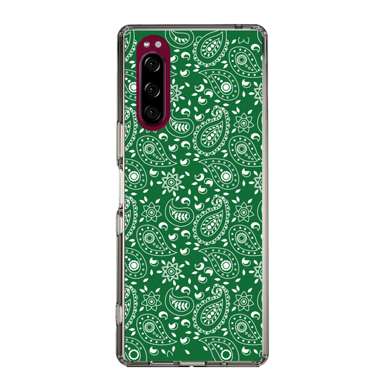 スリムプロテクションケース［ ペイズリー - Green ］