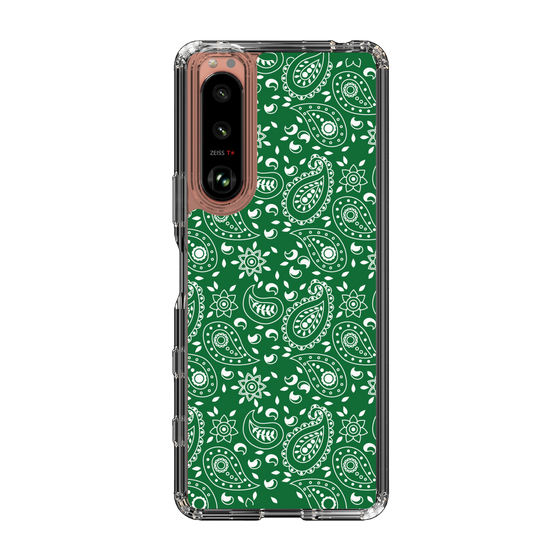 スリムプロテクションケース［ ペイズリー - Green ］