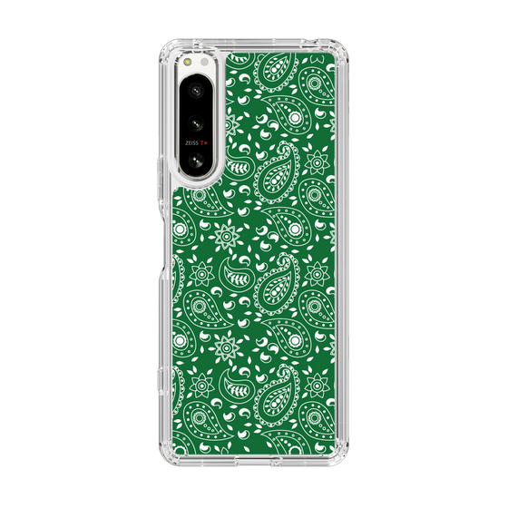 スリムプロテクションケース［ ペイズリー - Green ］