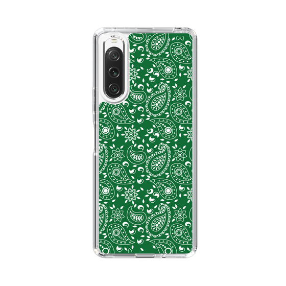 スリムプロテクションケース［ ペイズリー - Green ］