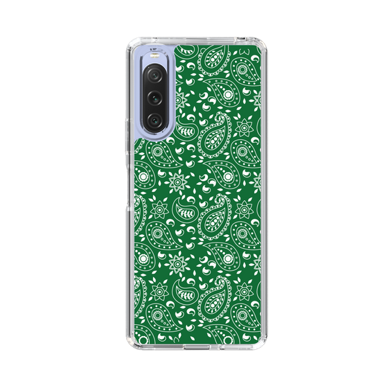 スリムプロテクションケース［ ペイズリー - Green ］