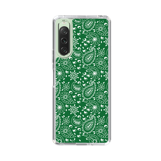 スリムプロテクションケース［ ペイズリー - Green ］
