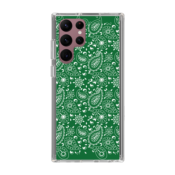 スリムプロテクションケース［ ペイズリー - Green ］