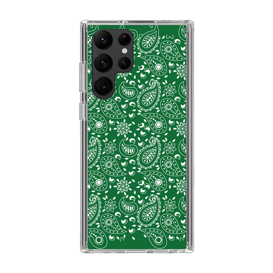 スリムプロテクションケース［ ペイズリー - Green ］