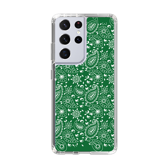 スリムプロテクションケース［ ペイズリー - Green ］