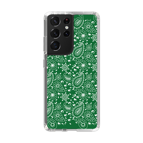 スリムプロテクションケース［ ペイズリー - Green ］