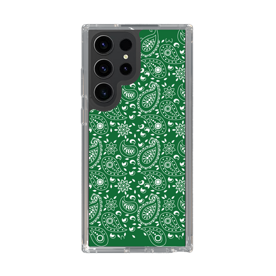 スリムプロテクションケース［ ペイズリー - Green ］
