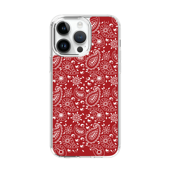 スリムプロテクションケース［ ペイズリー - Red ］