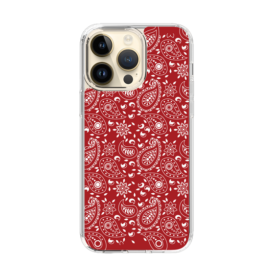 スリムプロテクションケース［ ペイズリー - Red ］