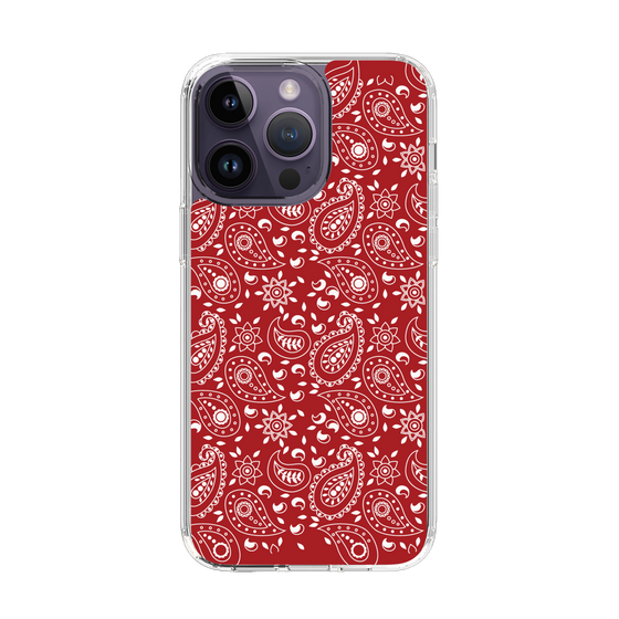 スリムプロテクションケース［ ペイズリー - Red ］