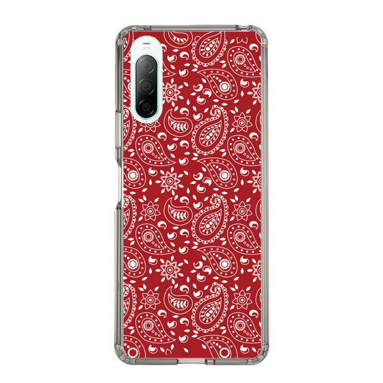 スリムプロテクションケース［ ペイズリー - Red ］
