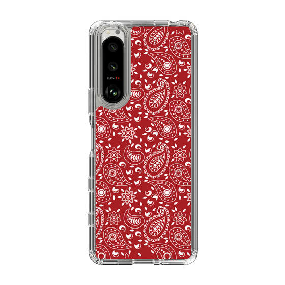 スリムプロテクションケース［ ペイズリー - Red ］