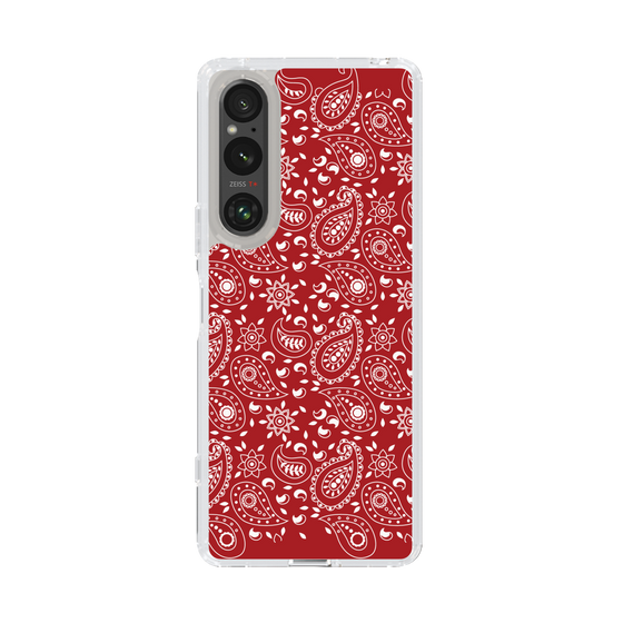 スリムプロテクションケース［ ペイズリー - Red ］