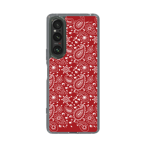 スリムプロテクションケース［ ペイズリー - Red ］