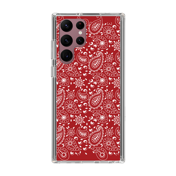 スリムプロテクションケース［ ペイズリー - Red ］