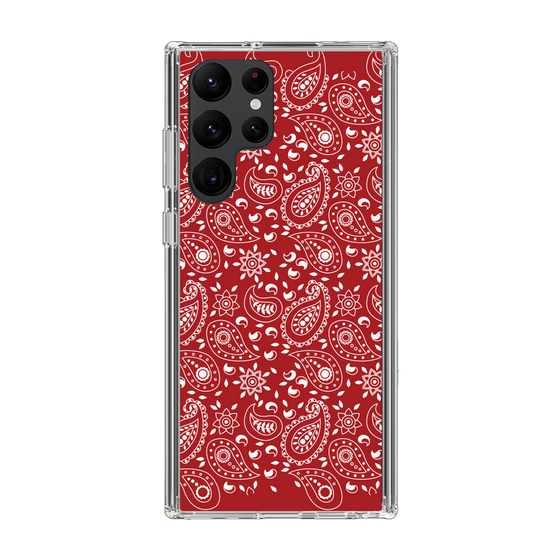 スリムプロテクションケース［ ペイズリー - Red ］