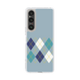 スリムプロテクションケース［ Nordic Argyle - Blue ］