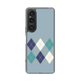 スリムプロテクションケース［ Nordic Argyle - Blue ］