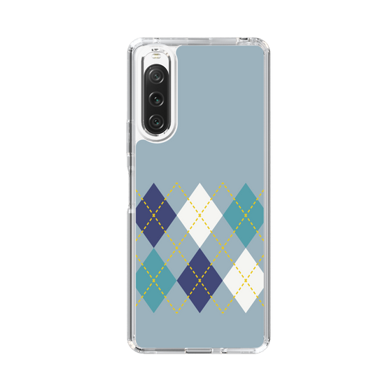 スリムプロテクションケース［ Nordic Argyle - Blue ］